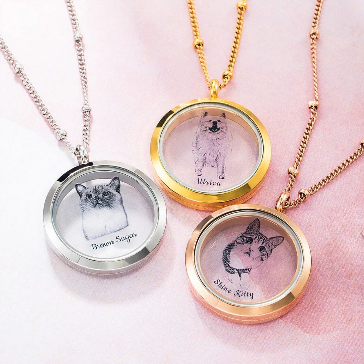 Personalized Pet Fur Keepsake Necklace