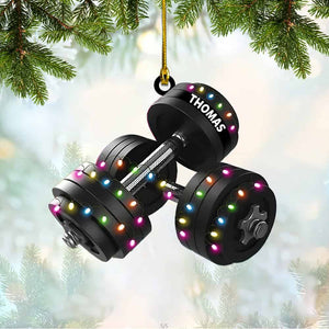 Personalized Fitness Christmas Ornament Gift For Gym Lovers