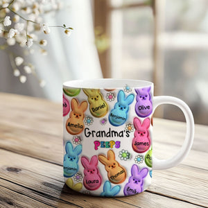 Personalized Easter Gift Bunny Grandma Kids Mug