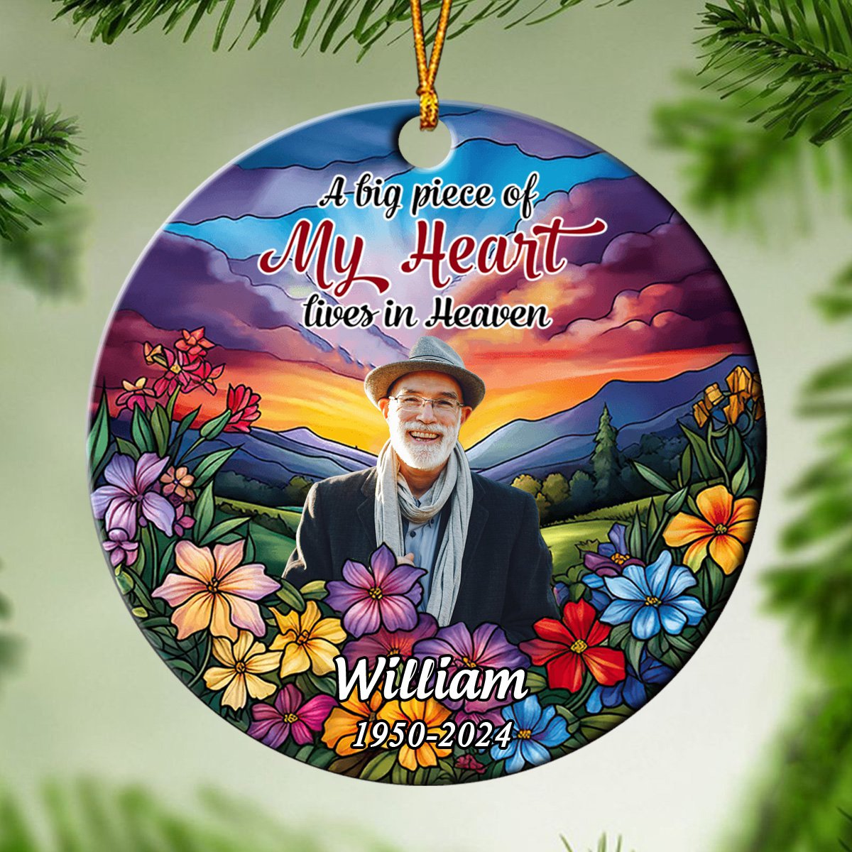 I crossed the rainbow bridge knowing I was loved Personalized Memorial Ornament