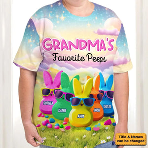 Personalized Gift Grandma's Favorite All-over Print T-Shirt