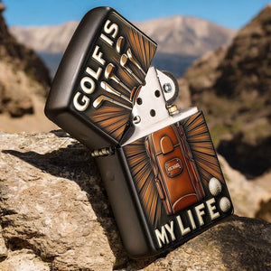 Golf Is My Life - Personalized Golf-Shaped Lighter