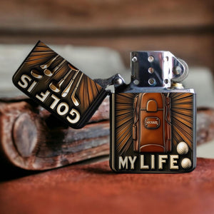 Golf Is My Life - Personalized Golf-Shaped Lighter