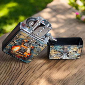 Light Of My Life - Personalized Guitar-Shaped Lighter