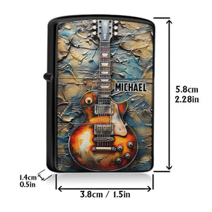 Light Of My Life - Personalized Guitar-Shaped Lighter