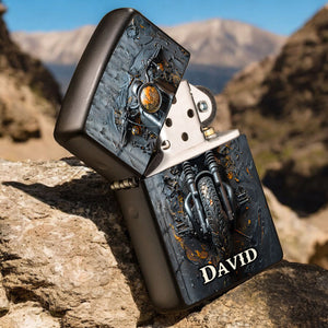 Time To Ride - Personalized Biker Lighter For Motorcycle lover