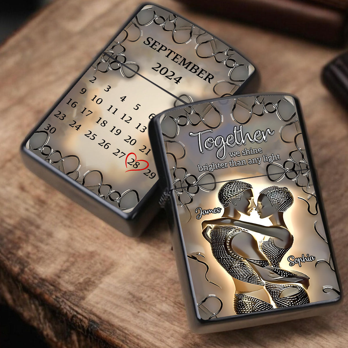 It's You and Me - Personalized African American Lighter