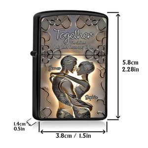 It's You and Me - Personalized African American Lighter