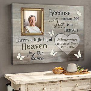 Personalized Unique Memorial Canvas Remembrance Gifts, Sympathy Gifts