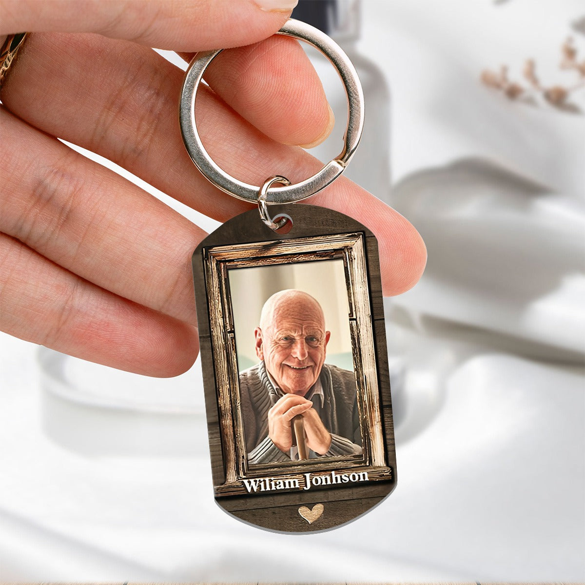 You're Always By My Side - Upload Image, Personalized Keychain