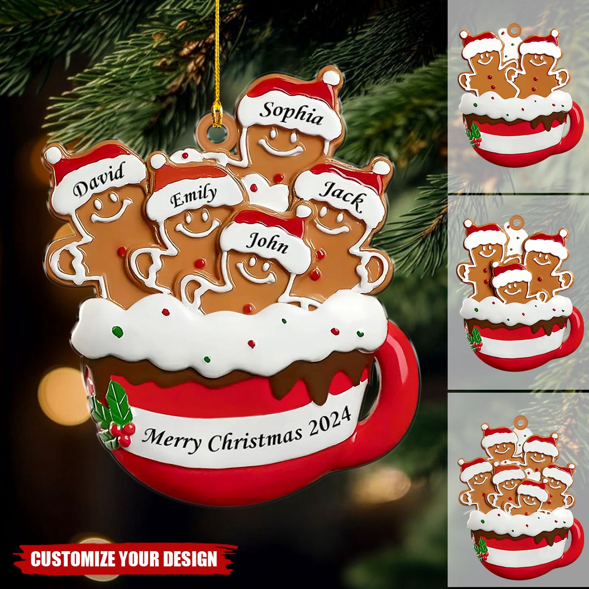 Personalized Christmas Family Ornament