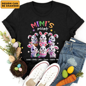 Personalized Easter Gift Grandma's Bunny T Shirt