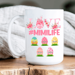 Love Grandma Easter - Gift for Grandma, Mom, Wife Personalized Custom Mug