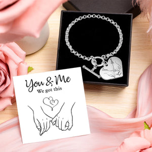 I Love You Forever & Always - Couple Personalized Bracelet