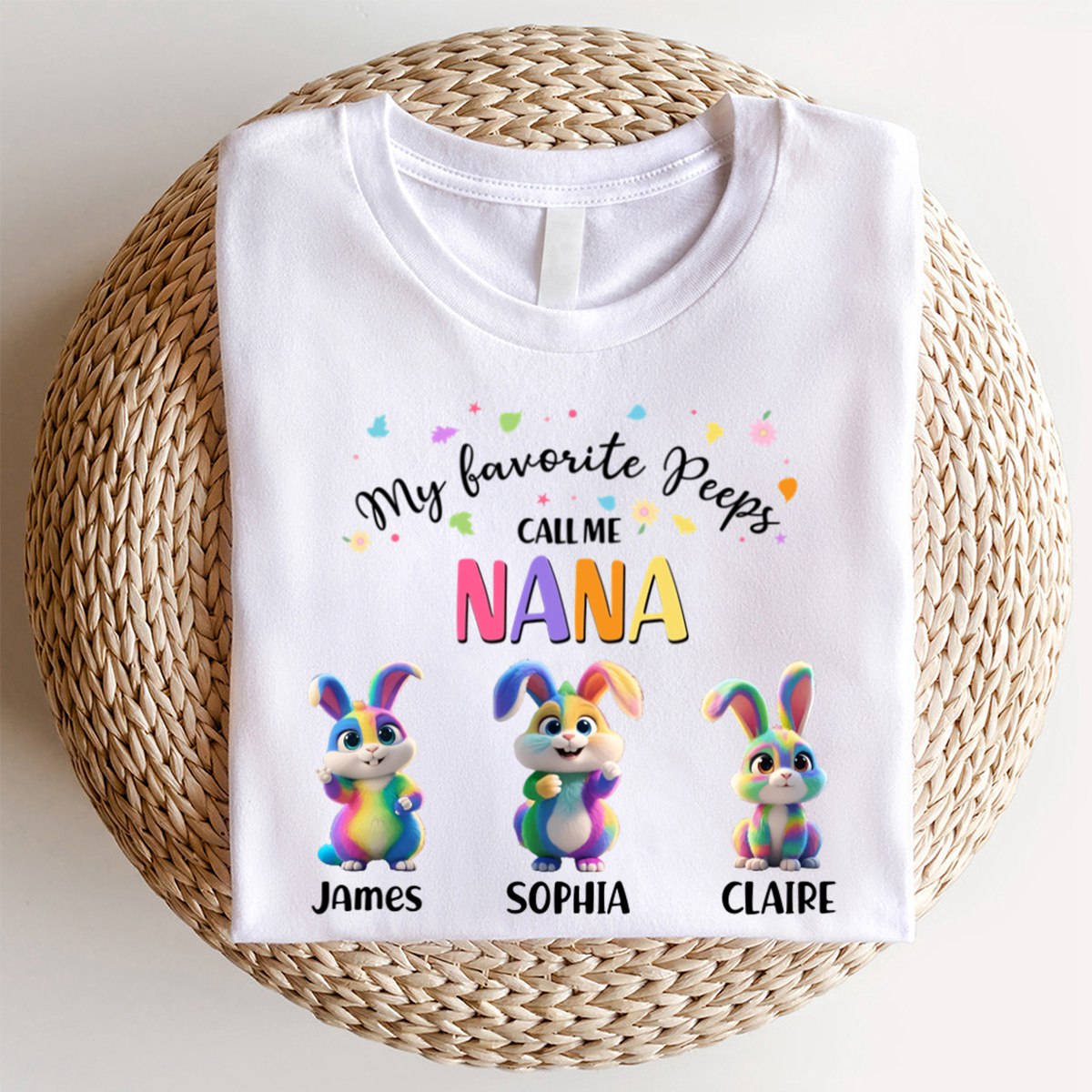 My Favorite Bunny Call Me Grandma - Personalized Grandma's Easter Day T Shirt