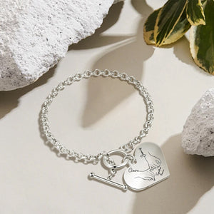 I Love You Forever & Always - Couple Personalized Bracelet