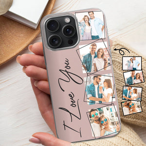 Custom Photo Your Loved Ones - Personalized Clear Phone Case-Gift For Couples, Family BFF Best Friends, Besties