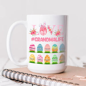 Love Grandma Easter - Gift for Grandma, Mom, Wife Personalized Custom Mug