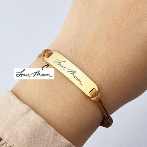 Personalized Handwriting Bracelet, Memorial Jewelry