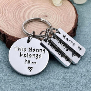 This Mummy Belongs To Personalised Family Keychain