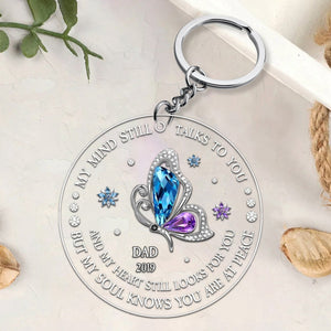 My Soul Knows You Are At Peace - Memorial Personalized Keychain