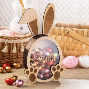 Personalized Bunny Easter Drop Money Box Gift for Kids