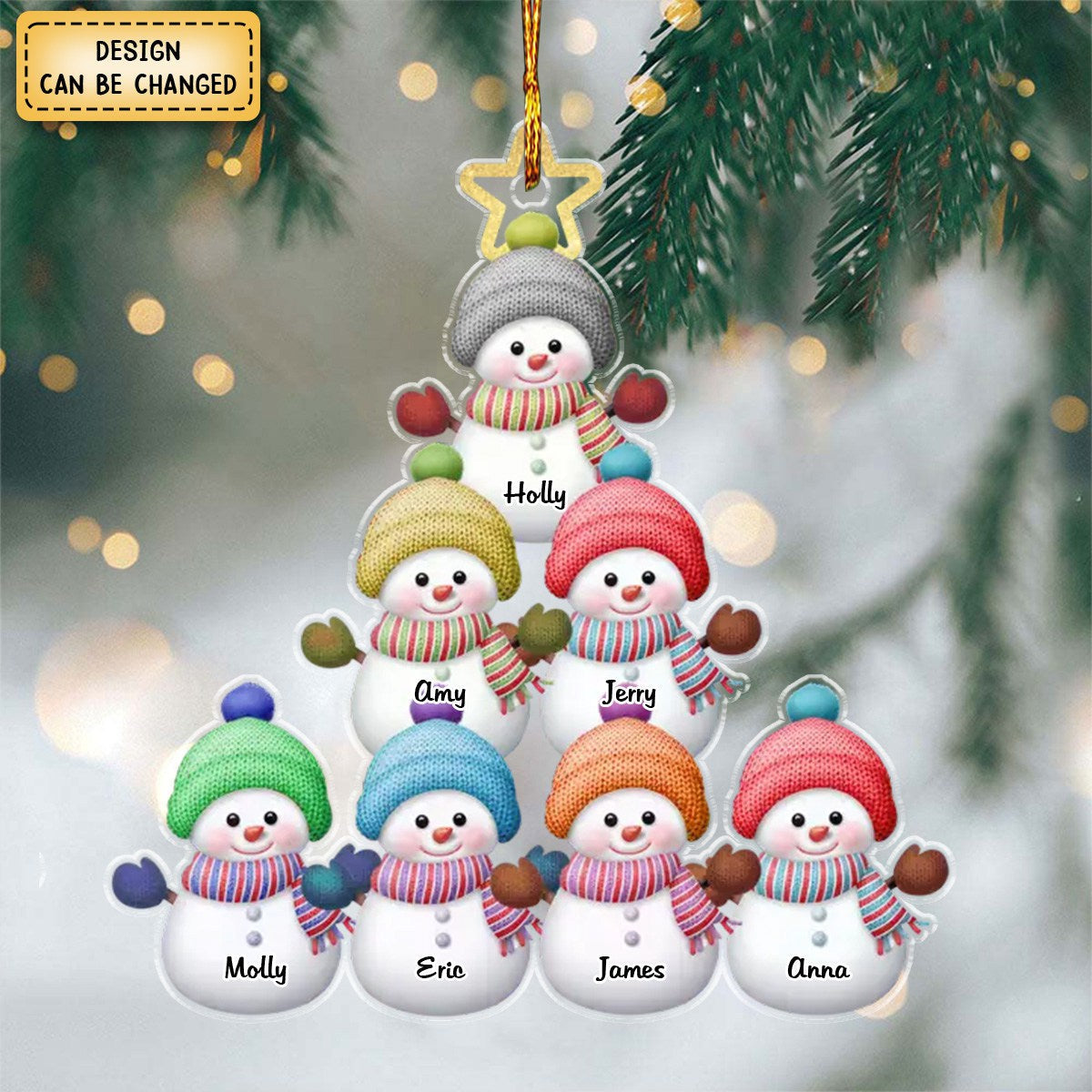 At Christmas Play And Make Good Cheer - Family Personalized Ornament - Christmas Gift For Family Members