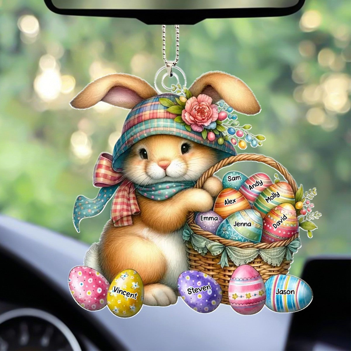 Personalized Easter Gift Grandma's Favorite Bunny Ornament