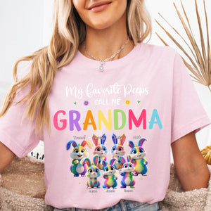 Personalized Grandma's Favorite Kids Easter Day Pure Cotton T-Shirt