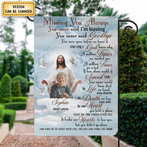 The Day God Took You Home - Personalized Garden Flag, Memorial Gift