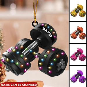 Personalized Fitness Christmas Ornament Gift For Gym Lovers