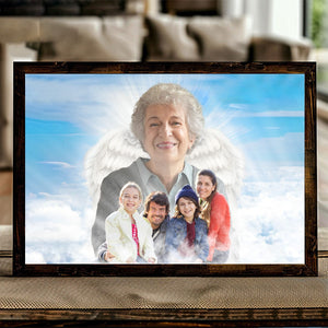 Personalized Family Portrait-Add Deceased Loved One With Angel Wings