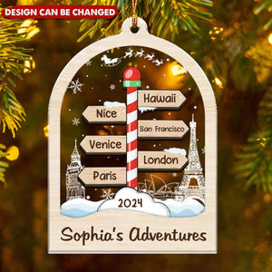 Always Say Yes To New Adventures - Travel Personalized Ornament