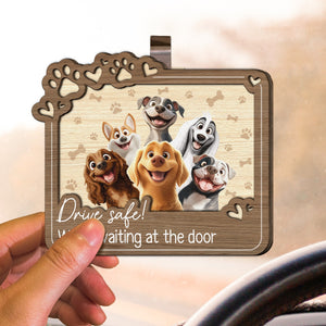 Drive Safe! We're Watching You - Personalized Wooden Car Visor Clip