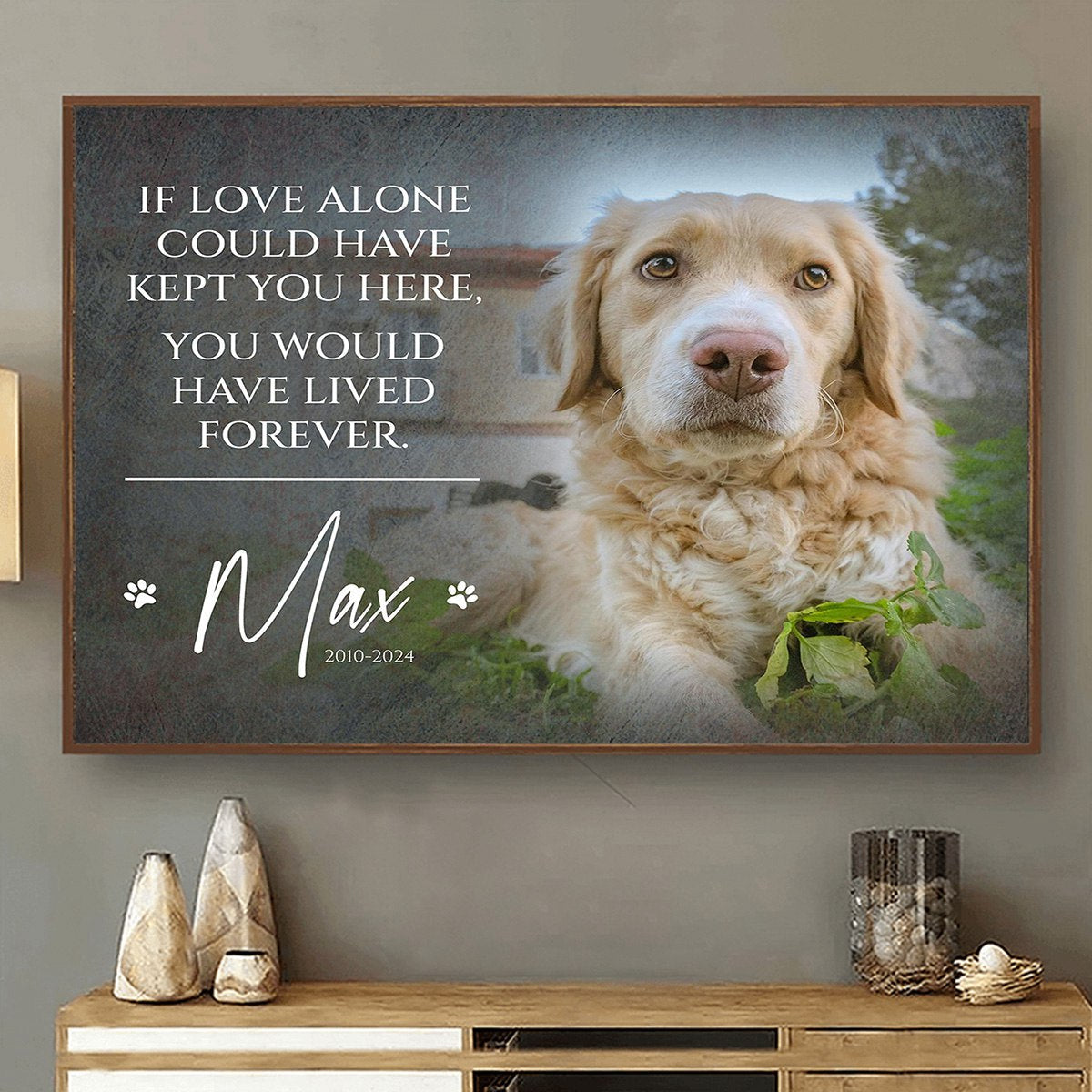 Personalized Cat Memorial Gift, Pet Loss Gifts for Owner-Canvas