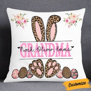 Personalized Easter Rabbit Pillow Gift For Grandma Nana Mom