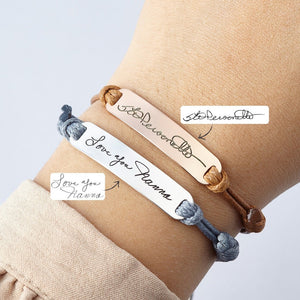 Personalized Handwriting Bracelet, Memorial Jewelry