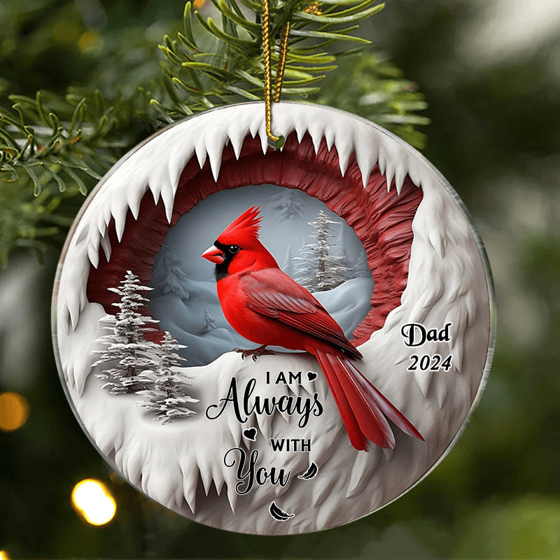 Personalized Cardinal Memorial Acrylic Ornament