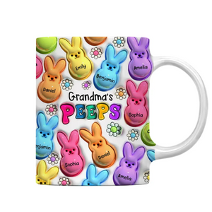 Personalized Easter Gift Bunny Grandma Kids Mug