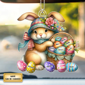 Personalized Easter Gift Grandma's Favorite Bunny Ornament