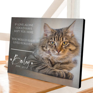 Personalized Pet Memorial Gift, Pet Loss Gifts for Owner-Canvas