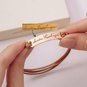 Personalized Handwriting Bracelet, Memorial Jewelry