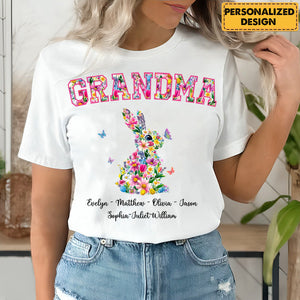 Personalized Easter Gift For Grandma Nana Gigi Pure Cotton T-Shirt