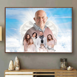 Personalized Family Portrait-Add Deceased Loved One With Angel Wings