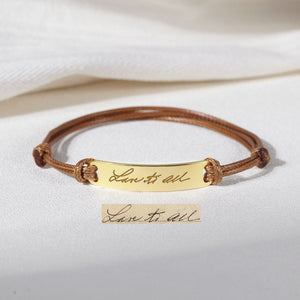 Personalized Handwriting Bracelet, Memorial Jewelry