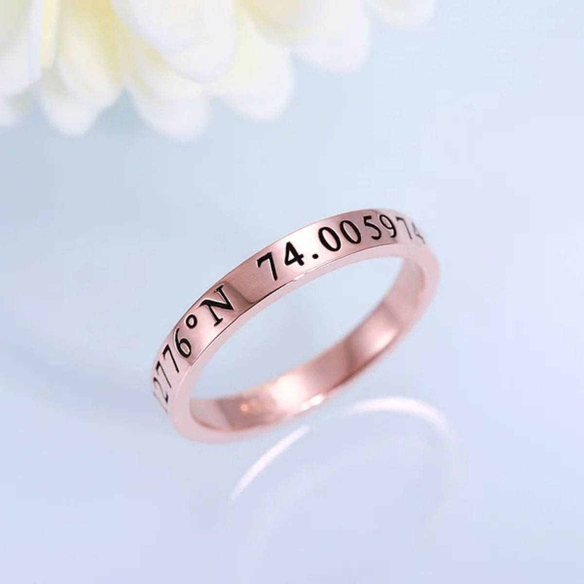 Personalized Engraving Stackable Name Rings