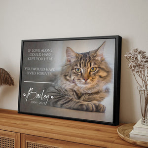 Personalized Cat Memorial Gift, Pet Loss Gifts for Owner-Canvas