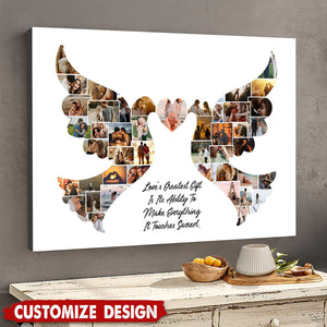 Personalized Love Birds Photo Collage Gift Ideas for Couple