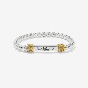 Personalized Name Bead Memorial Bracelet