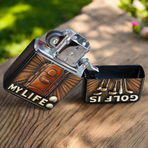 Golf Is My Life - Personalized Golf-Shaped Lighter